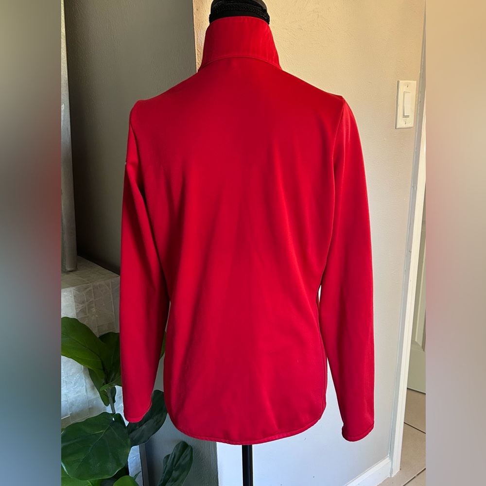 Nike Red Half-Zip Athletic Pullover - image 3